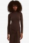  Vestido longo Alix com amarração frontal em chocolate | Vestidos femininos Bardot para o dia e a noite