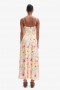  Vestido midi estampado Sorella com estampa floral Sunset | Vestidos Bardot para o dia e a noite