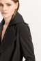  O clássico trench coat preto | Casacos Bardot femininos