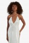  Vestido Halter Yve em Branco | Vestidos Femininos Bardot para Ocasiões
