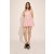  Benita pánt nélküli mini ruha sziromrózsaszínben | Női Bardot hétköznapi ruhák