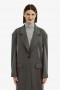  Cappotto oversize Maika in grigio scuro | Cappotti Bardot da donna