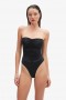 Body in jersey Nyra nero | Body Bardot da donna