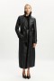 Cappotto in similpelle vegana Shirling nero | Cappotti Bardot da donna