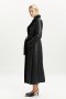 Cappotto in similpelle vegana Shirling nero | Cappotti Bardot da donna
