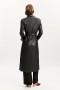 Trench in pelle vegana nero | Cappotti Bardot da donna