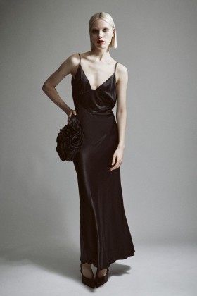  Abito Capri Slip Nero | Abiti da Cerimonia Bardot da Donna