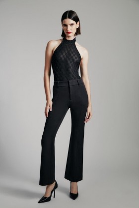  Pantaloni Nella Bootleg in nero | Pantaloni Bardot da donna