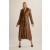 Cappotto in pelle vegana e shearling color cioccolato | Cappotti Bardot da donna