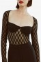  Adoni langermet bodysuit i svart | Dame Bardot-bodyer