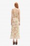  Cantara Printed Maxi Dress i rosa Flora | Kvinners Bardot Anledningskjoler