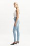  Khloe Super High Tall Jeans i mellomblå | Dame Bardot Skinny Jeans