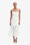  Marico Lace Midi Dress i Orchidwhite | Kvinner Bardot Anledningskjoler
