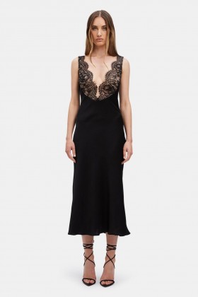  Sukienka Hayden Lace Slip w kolorze czarnym | Sukienki Bardot na dzień i na wieczór dla kobiet