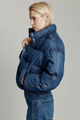 Denimbomberjacka i mörkdenim | Bardot-jeansjackor för kvinnor