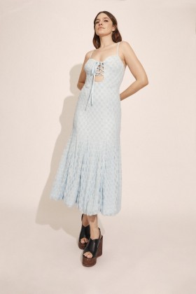  Delaney Dantel Midi Elbise Softblue | Kadın Bardot Gündüzden Geceye Elbiseler