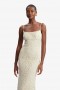  Vestido midi de crochet Adoni en beige claro | Vestidos Bardot para mujer, día y noche
