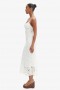  Vestido midi de crochet Adoni en blanco orquídea | Vestidos Bardot para mujer, de día y de noche