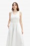  Vestido midi de popelina de encaje Bryony en blanco orquídea | Vestidos Bardot para mujer, día y noche