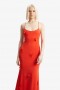  Vestido largo Lanae en rojo fuego | Vestidos Bardot para mujer, de día y de noche