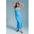 Vestido midi de malla Adoni en azul medio | Vestidos Bardot para mujer, de día y de noche