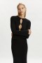  Nautico Knit Maxikjole i sort | Dame Bardot Dag-til-Nat Kjoler