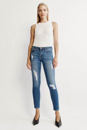 Kate Hipster Jeans II i Darkdenim | Bardot Skinny Jeans til Kvinder