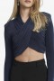 Aliyah Top in marineblauw | Dames Bardot Shirts & Blouses