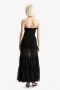  Azura strapless maxi-jurk in zwart | Dames Bardot-jurken voor overdag en 's avonds