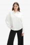  Luana Oversized Satijnen Shirt In Orchideewit | Dames Bardot Shirts & Blouses