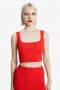 Sarita gebreide tanktop in dieprood | Dames Bardot Fashion Tops
