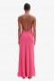 Similina Halter Maxi-jurk in felroze | Bardot-jurken voor dames