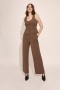  Sloane Straight Leg Pant in Bruin | Dames Bardot Broek