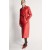  Vegan leren trenchcoat in het beroemde rood | Dames Bardot jassen