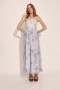  Elias Printed Maxi Dress Baby Bl Fl | Naisten Bardot-päivämekot