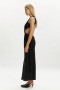  Esfira Twist Front Maxi Dress musta | Naisten Bardot-juhlamekot