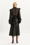  Kindra Vegan Leather Skirt in Black | Naisten Bardot-housut