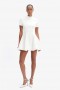  Zephyra Collar Mini Dress orkideanvalkoinen | Naisten Bardot Cocktail- ja juhlamekot