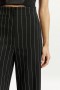  Pantalon taille haute Anna à rayures noires | Pantalon Bardot pour femme