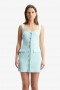  Robe courte Emilie Boucle turquoise | Robes Bardot pour femme
