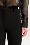 Pantalon slim évasé Halifax noir | Pantalon Bardot pour femme