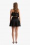  Haut ballon Lissett en popeline noire | Hauts Bardot tendance pour femme