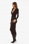  Robe mi-longue Lorel noire | Robes Bardot pour femme, de jour comme de nuit