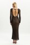  Robe mi-longue en dentelle Yazmin noire | Robes de cocktail et de soirée style Bardot pour femme