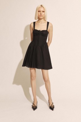 Robe courte Esra noire | Robes Bardot pour femme, de jour comme de nuit