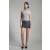 Mini-jupe taille mi-haute Maika gris foncé | Jupes Bardot pour femme