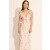 Robe longue fleurie Olea rose | Robes de cérémonie Bardot pour femme