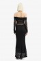  Adoni Mid Rise Maxi Skirt In Black | Damen Bardot-Röcke