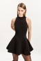  Minikleid Mit Banks-Kragen In Schwarz | Bardot-Cocktail- & Partykleider Für Damen