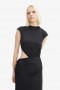  Emery – Maxikleid mit Cut-Outs in Schwarz | Bardot-Cocktail- und Partykleider für Damen